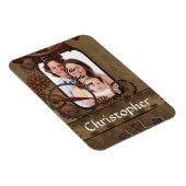 Personalisierte Stahlbildvorlage Magnet (Rechte Seite)