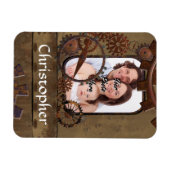 Personalisierte Stahlbildvorlage Magnet (Horizontal)