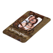 Personalisierte Stahlbildvorlage Magnet (Linke Seite)