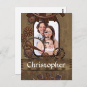 Personalisierte Stahlbildvorlage Postkarte (Vorne/Hinten)