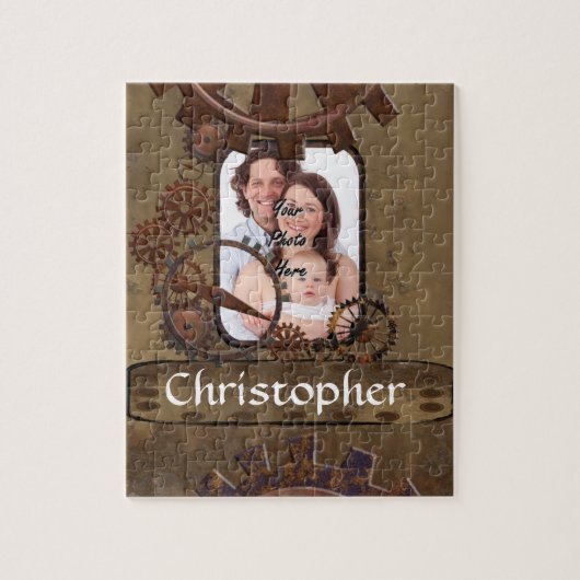 Personalisierte Stahlbildvorlage Puzzle (Vertikal)