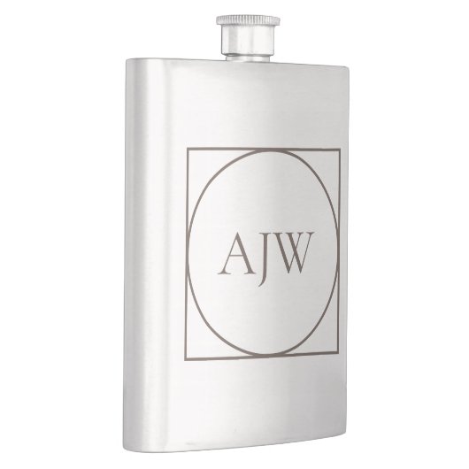 Personalisierte Stahlflasche Flachmann (Rechts)