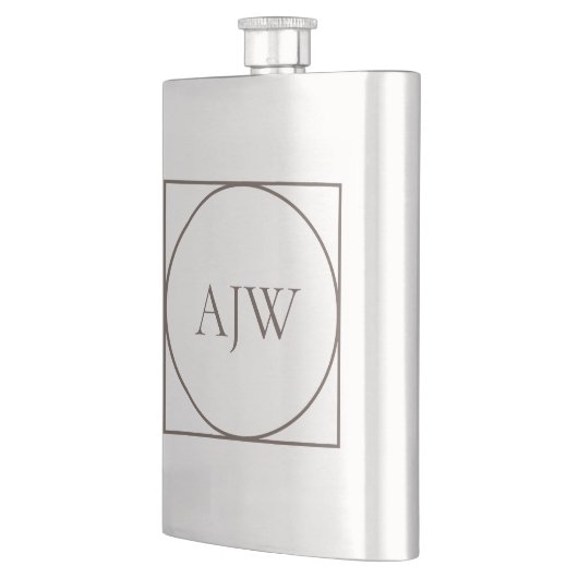 Personalisierte Stahlflasche Flachmann (Links)
