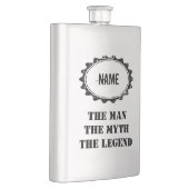 Personalisierte Stahlflasche für den Mann Mythos L Flachmann (Rechts)