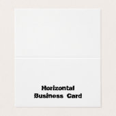 Personalisierte Standard-Halbglanz gefaltet Visitenkarten (Außenseite Aufgefaltet)