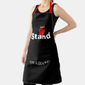 Personalisierte Standfiguren 3 schwarz Schürze (InSitu)