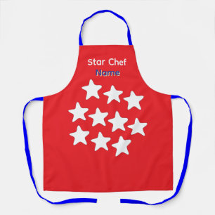 Personalisierte Star Chef Blue Schürze