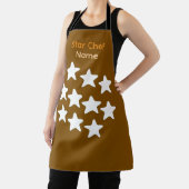 Personalisierte Star Chef Brown Schürze Schwarze G (InSitu)