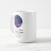 Personalisierte Star Map Tasse: Die Nacht, die wir Kaffeetasse (Vorderseite Links)