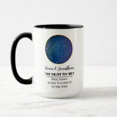 Personalisierte Star Map Tasse: Die Nacht, die wir Tasse (Links)