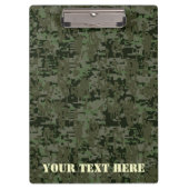 Personalisierte Star Stencil Vintage digitale Camo Klemmbrett (Vorderseite)