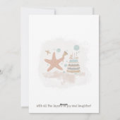 Personalisierte Starfish Geburtstagskarte Feiertagskarte (Rückseite)