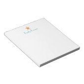 Personalisierte Starfish Summer Notepad Notizblock (angewinkelt)