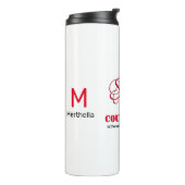 Personalisierte STARKE COURAGEOUS FRAU Christlich Thermosbecher (Nach links gedreht)