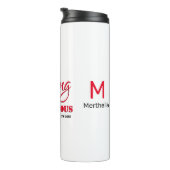 Personalisierte STARKE COURAGEOUS FRAU Christlich Thermosbecher (Nach rechts gedreht)