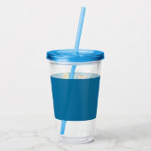 Personalisierte Starnachtkatze Acryltrinkbecher (Rückseite)