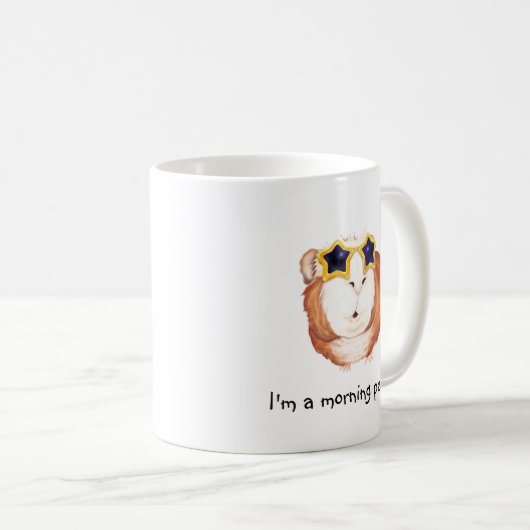 Personalisierte Starry-mit Augen Guinea Schweinegr Kaffeetasse (VorderseiteRechts)