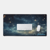 Personalisierte Starry Night Landschaftsschreibmat Schreibtischunterlage (Tastatur & Maus)