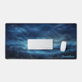 Personalisierte Starry Night Landschaftsschreibmat Schreibtischunterlage (Tastatur & Maus)