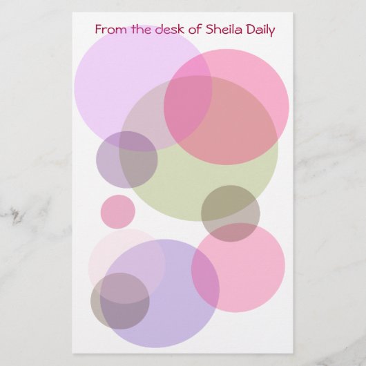 Personalisierte Stationäre Blasenpfeifen Briefpapier (Vorderseite)