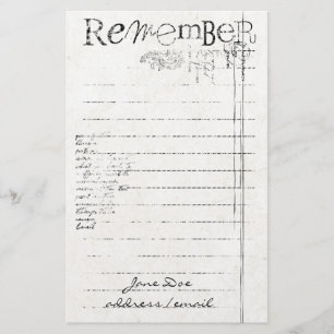 Personalisierte Stationäre Briefpapier