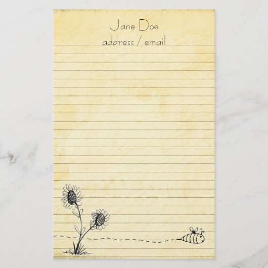 Personalisierte Stationäre Briefpapier (Vorderseite)