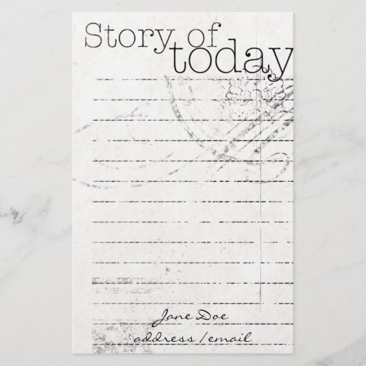 Personalisierte Stationäre Briefpapier (Vorderseite)