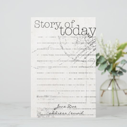 Personalisierte Stationäre Briefpapier (Stehend Vorderseite)