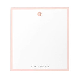 Personalisierte Stationerie aus Rosa Rosa Notizblock