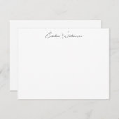 Personalisierte Stationerie für Handschrift in Sc Mitteilungskarte (Vorne/Hinten)