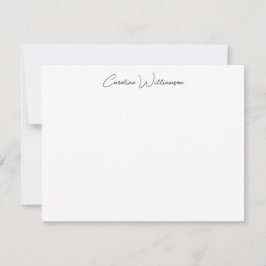 Personalisierte Stationerie für Handschrift in Sc Mitteilungskarte