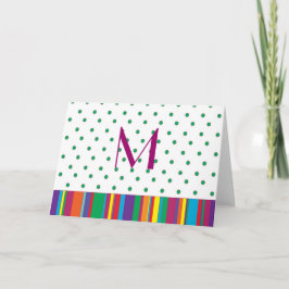 Personalisierte Stationery Multi Stripes & Dots Ca