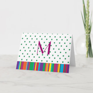 Personalisierte Stationery Multi Stripes & Dots Ca