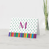 Personalisierte Stationery Multi Stripes & Dots Ca (Vorderseite)