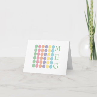 Personalisierte Stationery Pastel Dots