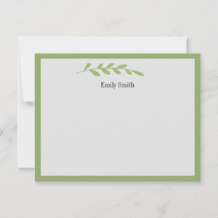 Personalisierte Stationery Wild Meadow Flat Card Mitteilungskarte