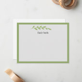 Personalisierte Stationery Wild Meadow Flat Card Mitteilungskarte (Vorderseite/Rückseite Beispiel)