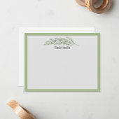 Personalisierte Stationery Wild Meadow Flat Card Mitteilungskarte (Vorderseite/Rückseite Beispiel)