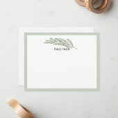 Personalisierte Stationery Wild Meadow Flat Card Mitteilungskarte (Vorderseite/Rückseite Beispiel)