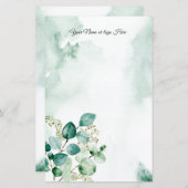 Personalisierte Stationierung Eukalyptus (Vorne/Hinten)