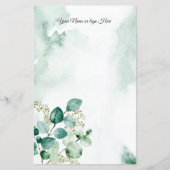 Personalisierte Stationierung Eukalyptus (Vorderseite)