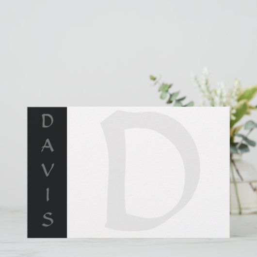 Personalisierte Stationierung oder Einladung Briefpapier (Stehend Vorderseite)