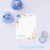 Personalisierte Stationierung | Schrift | Dusty Bl Flyer (Einzeln)