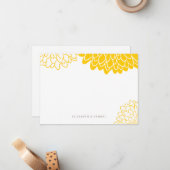 Personalisierte Stationierung von Chrysanthemum Mitteilungskarte (Vorderseite/Rückseite Beispiel)