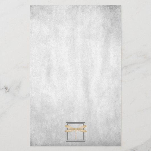 Personalisierte Stationierung von Golddrachenflieg Briefpapier (Rückseite)