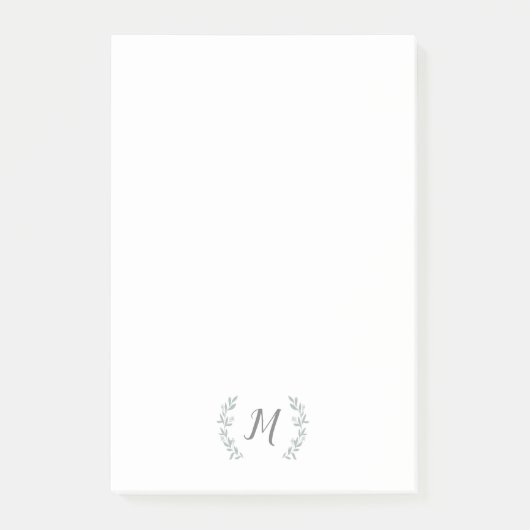 personalisierte Stationierung von Laurel-Kranz Post-it Klebezettel (Vorderseite)