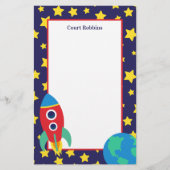 Personalisierte Stationierung von Space Rocket (Vorderseite)