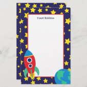 Personalisierte Stationierung von Space Rocket (Vorne/Hinten)