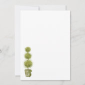 Personalisierte Stationierung von Vogel und Foliag Dankeskarte (Rückseite)