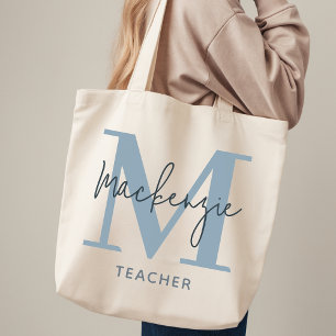 Personalisierte staubblaue Tote Bag Geschenke für Tragetasche